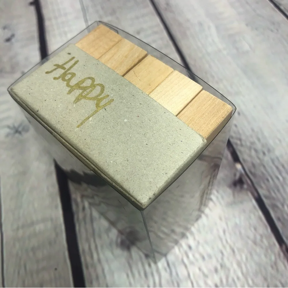 Wood stamp letters and numbers